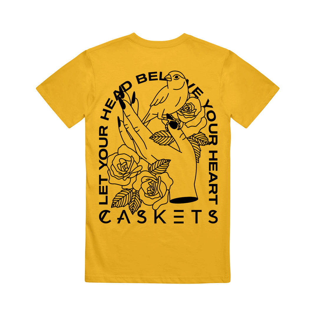 Caskets Hopes Dreams - Gold Tee back