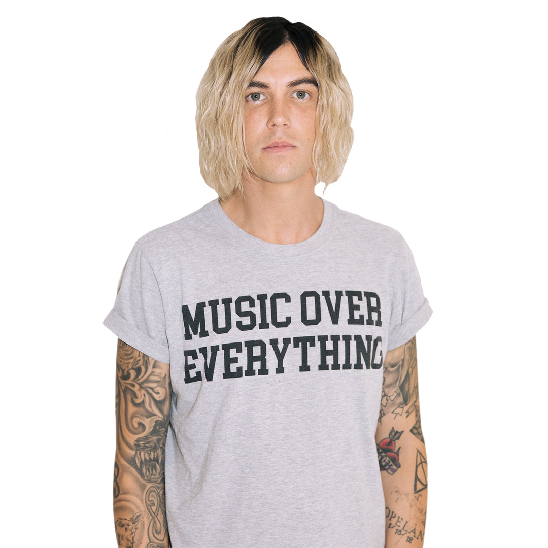 Dreamer Development Group Music Over Everything - Grey T-Shirt front