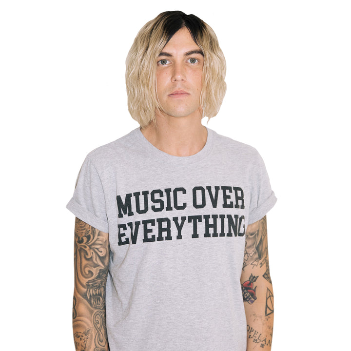 Dreamer Development Group Music Over Everything - Grey T-Shirt front