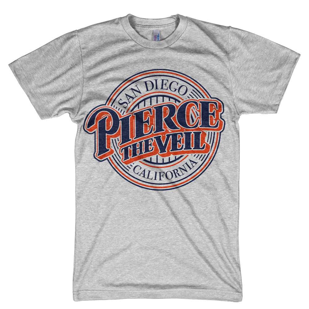 Pierce the veil Baseball Logo - Heather Grey T-Shirt
