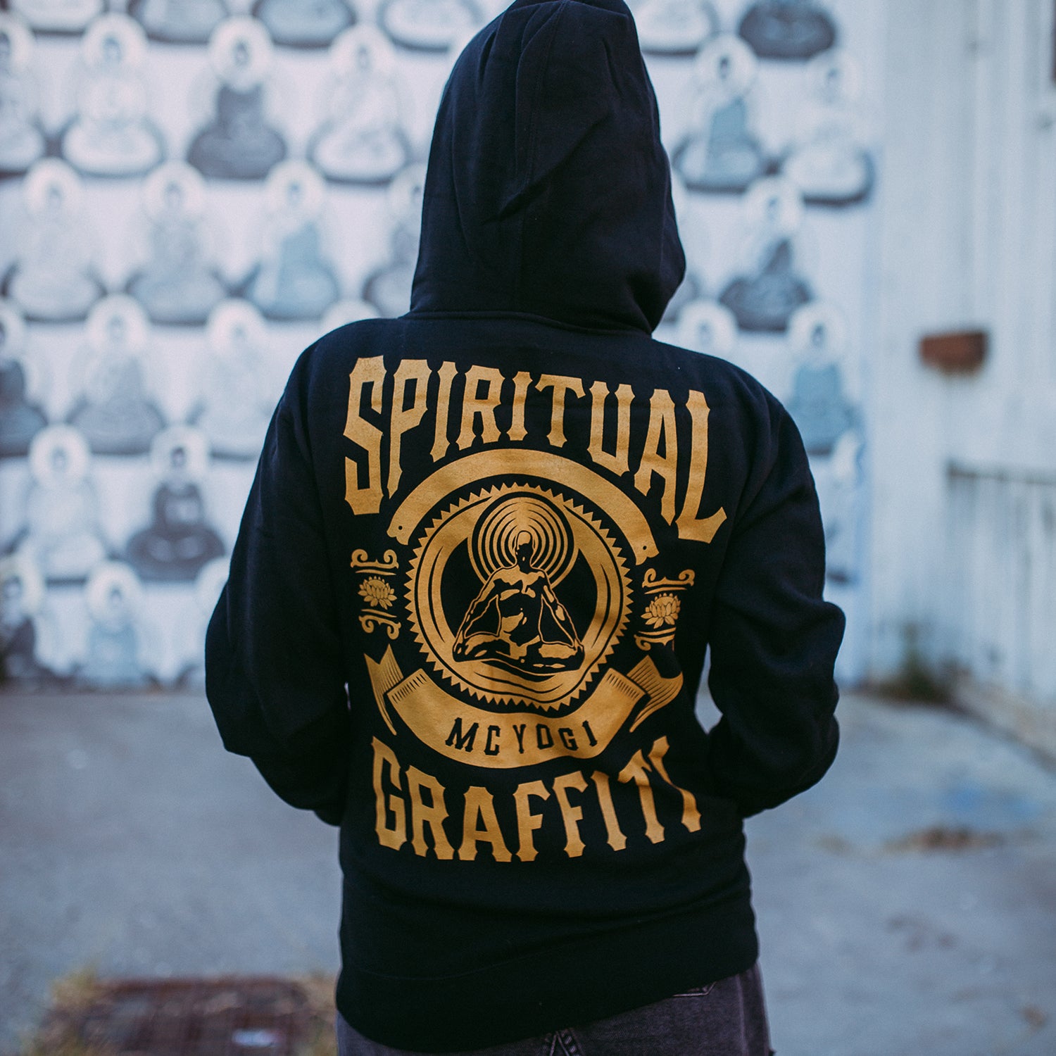 Spiritual Graffiti Black Zip Up Hoodie – MerchNow