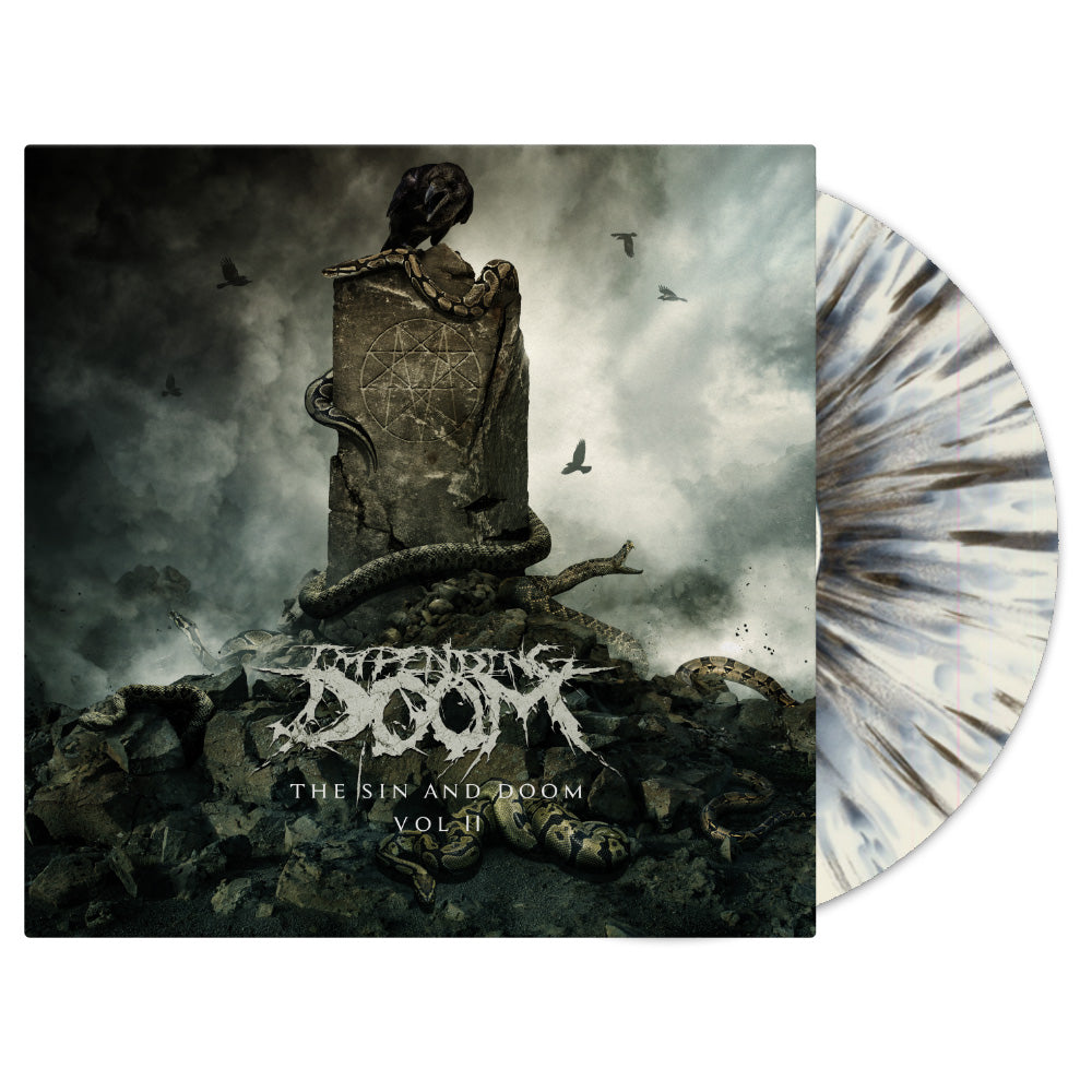 The Sin And Doom VOL. II Clear W/ Black/Grey/Dark Blue Splatter Vinyl