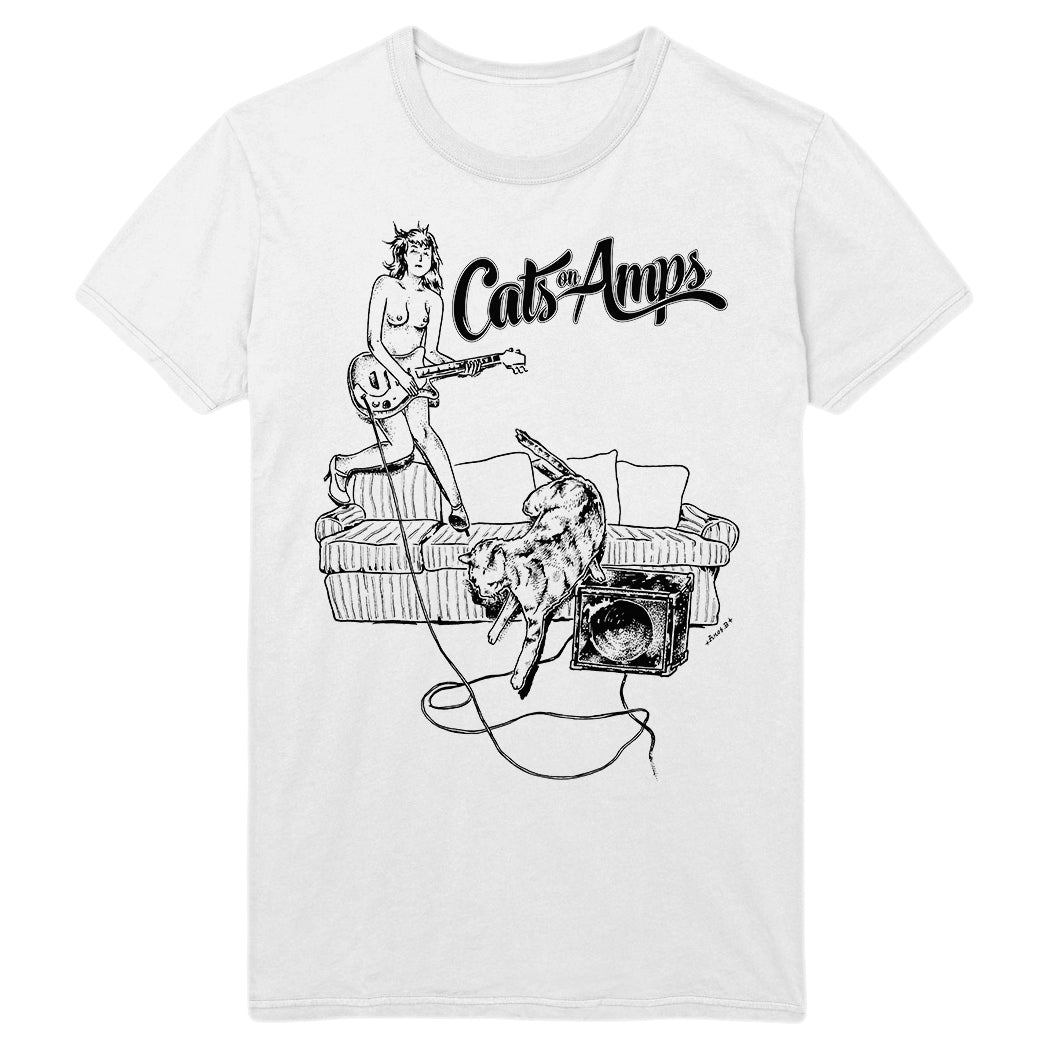 Chicks On Amps White Tee