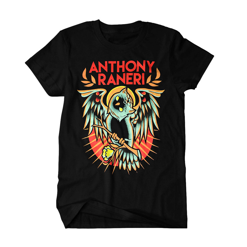 anthony raneri Owl - Black T-Shirt