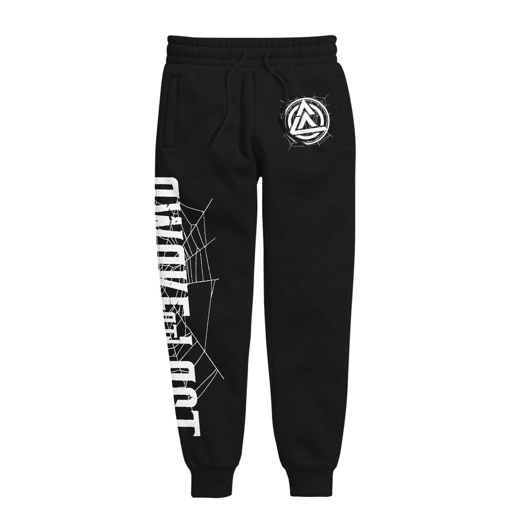 awake at last Spider Web Logo - Black Sweatpants