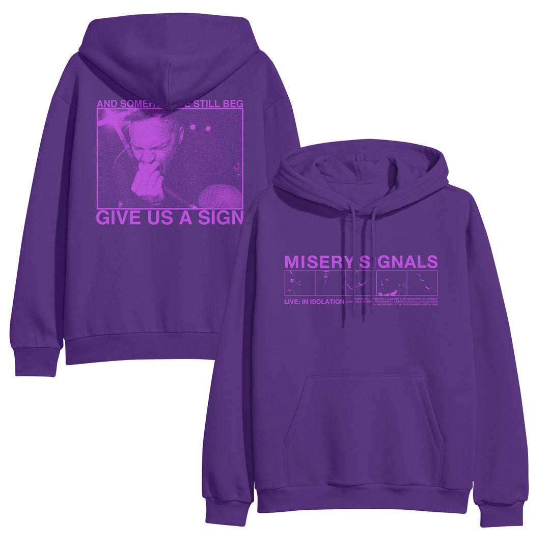 Give Us A Sign Purple Hoodie