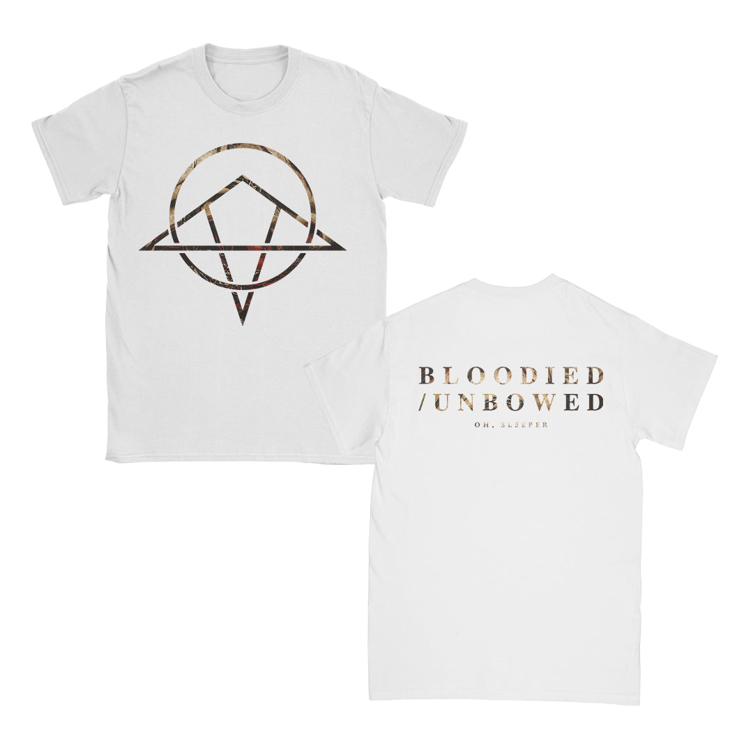 Bloodied / Unbowed White Tee