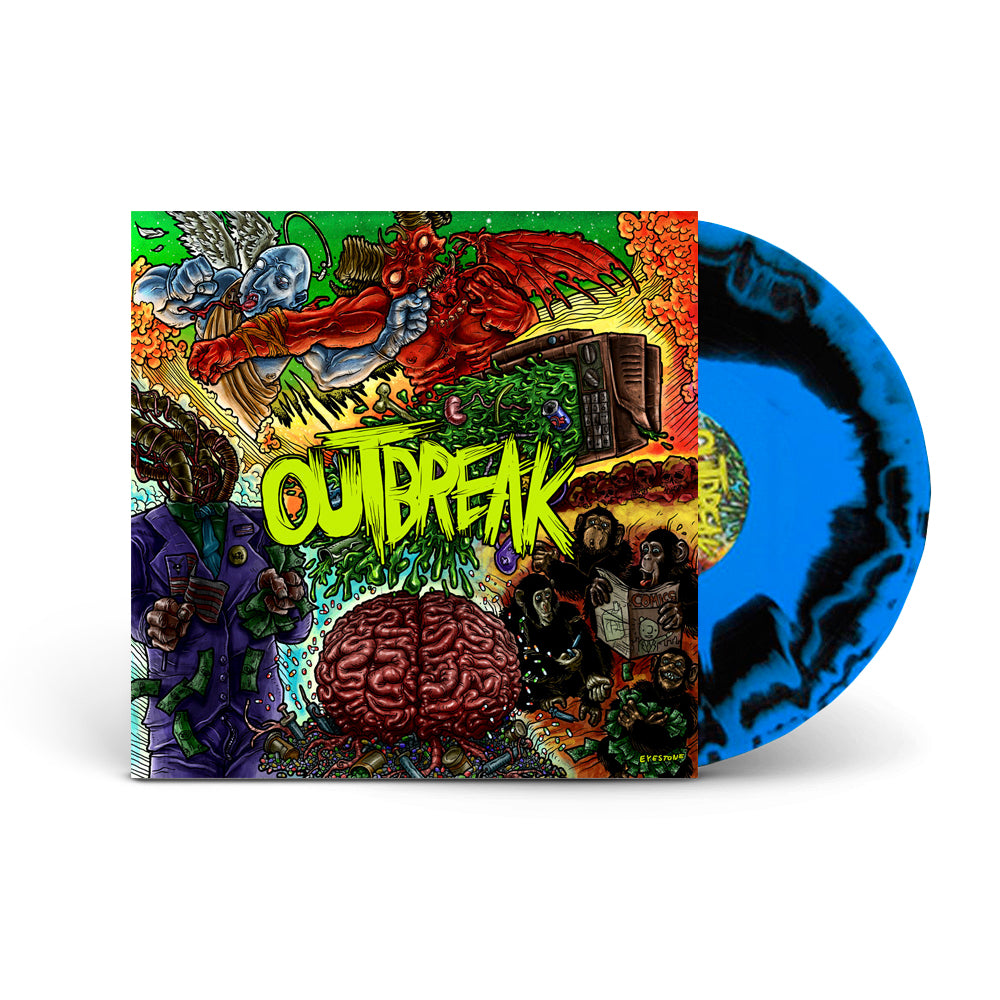 Self-Titled Black/Blue SwirlVinyl