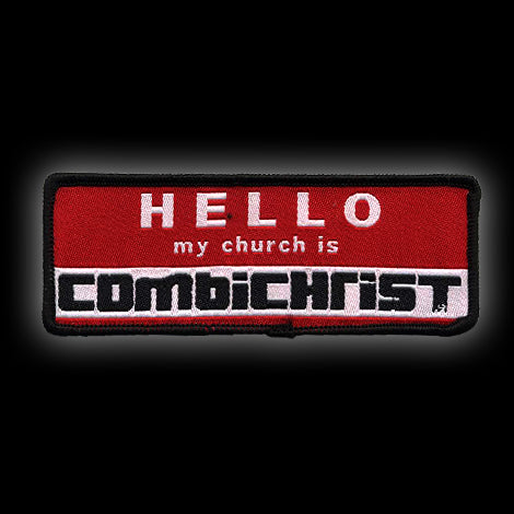 Hello My Church Is Combichrist Patch