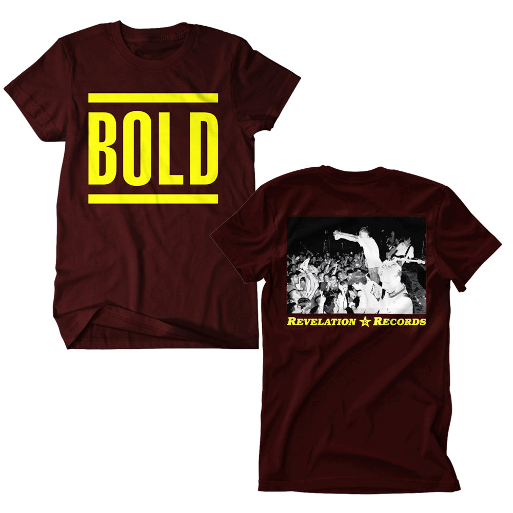 bold Bars Logo - Maroon T-Shirt