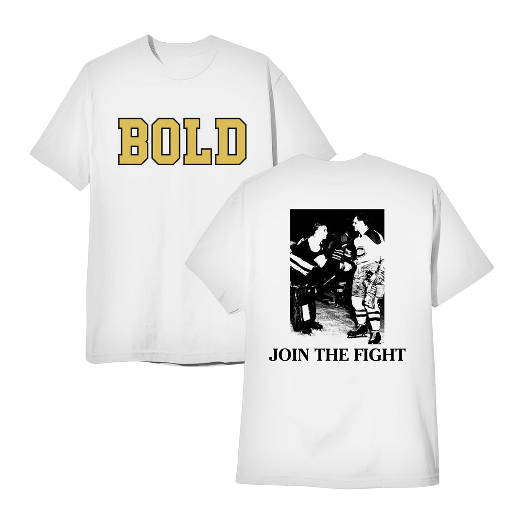 bold Hockey - White T-Shirt