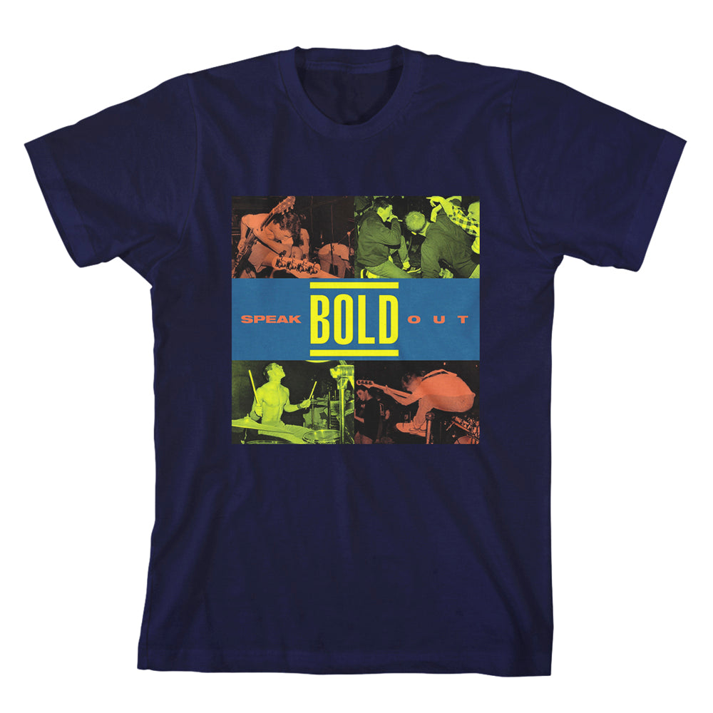 bold Speak Out - Blue T-Shirt