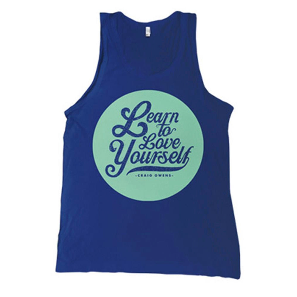 Love Yourself Blue Tank Top