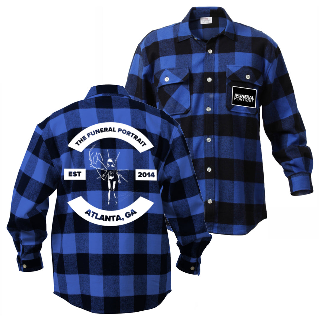 Est. 2014 Atlanta, GA Blue/Black Flannel Shirt