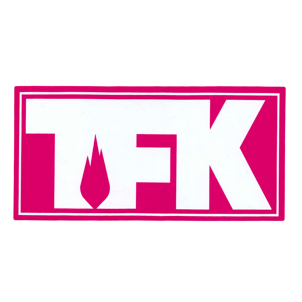 TFK Outline Logo Pink Sticker