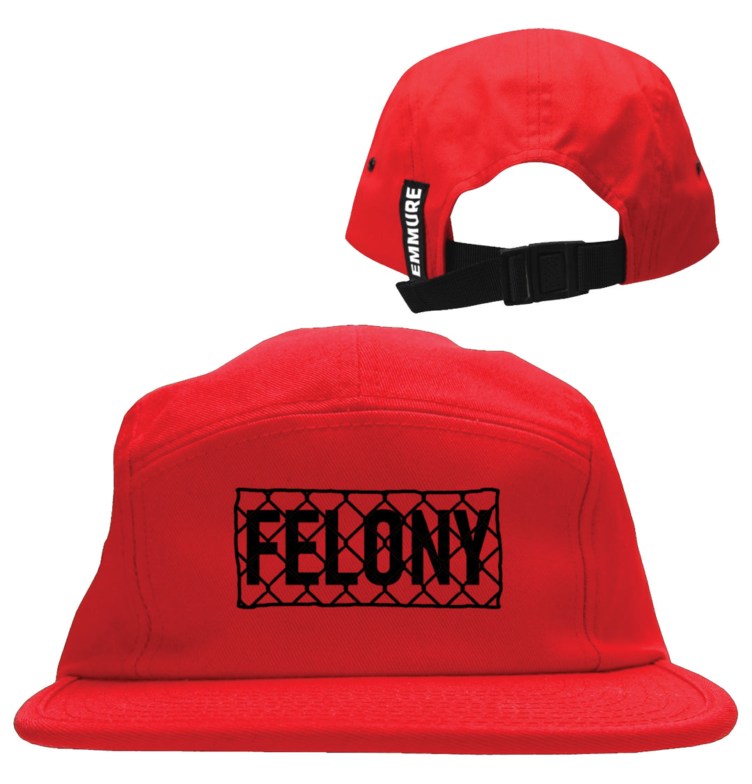 emmure Chainlink Red Camp Hat front and back