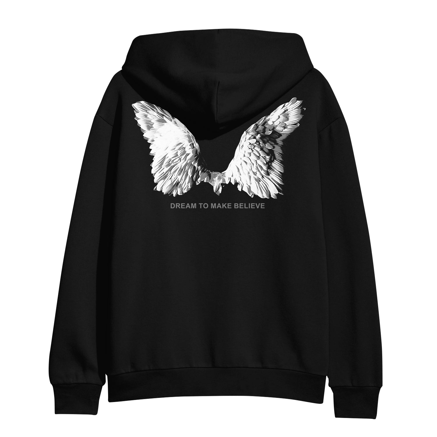 Wings - Black Zip Up Hoodie – MerchNow