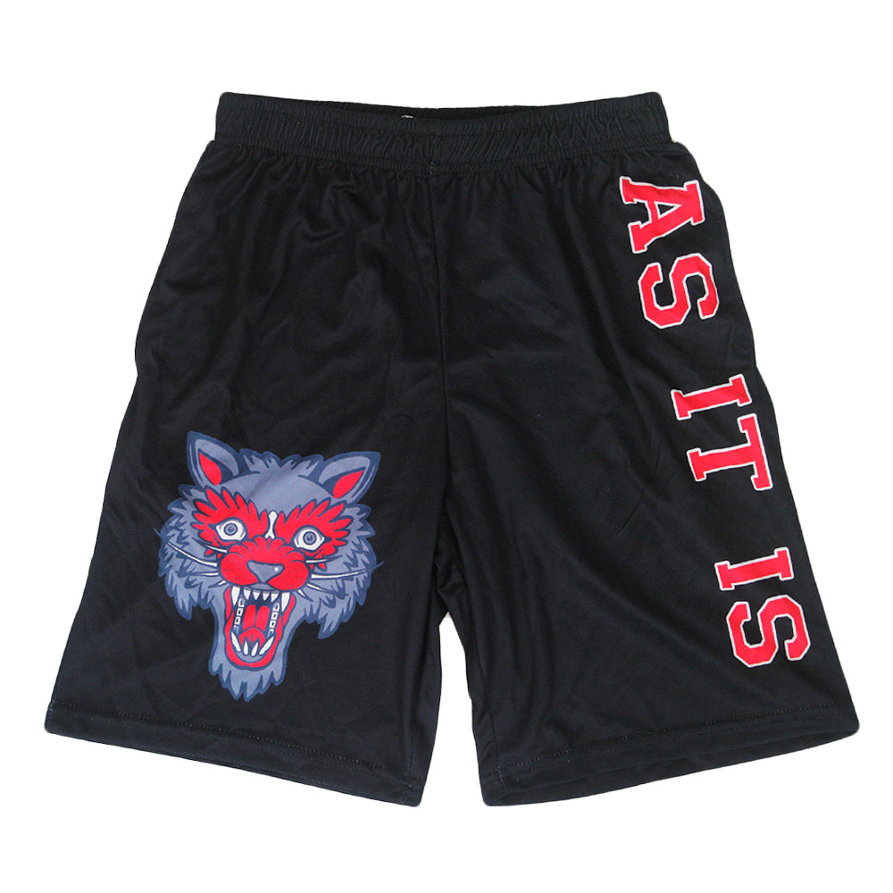 Wolf Black Shorts