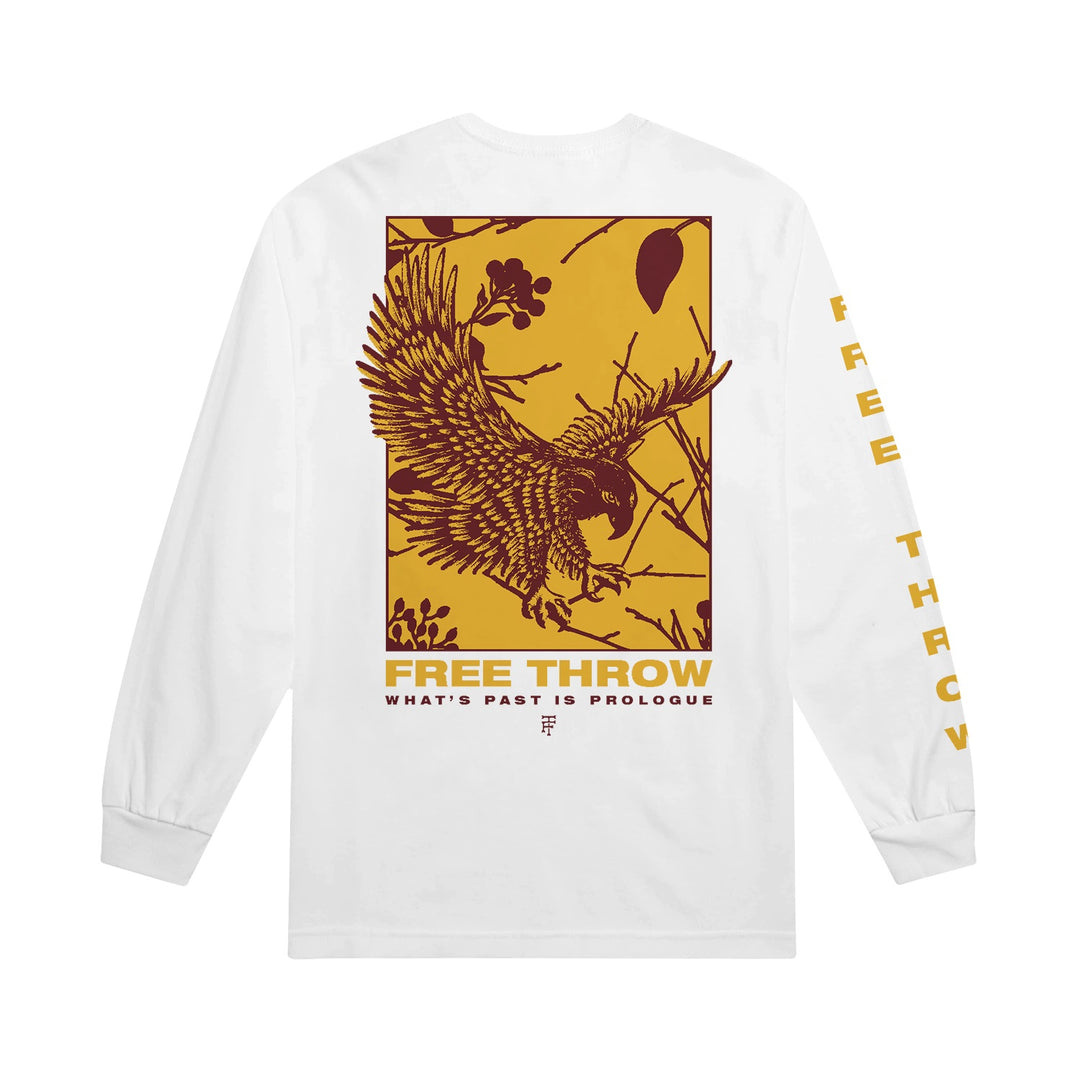 free throw Eagle - White Long Sleeve back