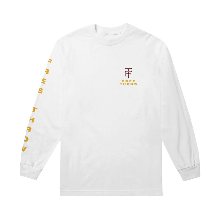 free throw Eagle - White Long Sleeve front