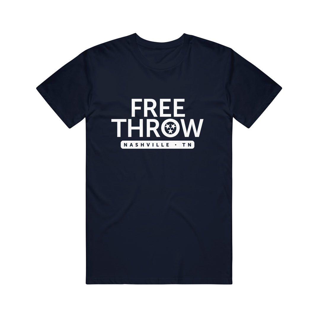 free throw Nashville - Navy T-Shirt