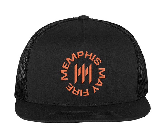 memphis may fire Circle Emblem - Black Snapback Hat