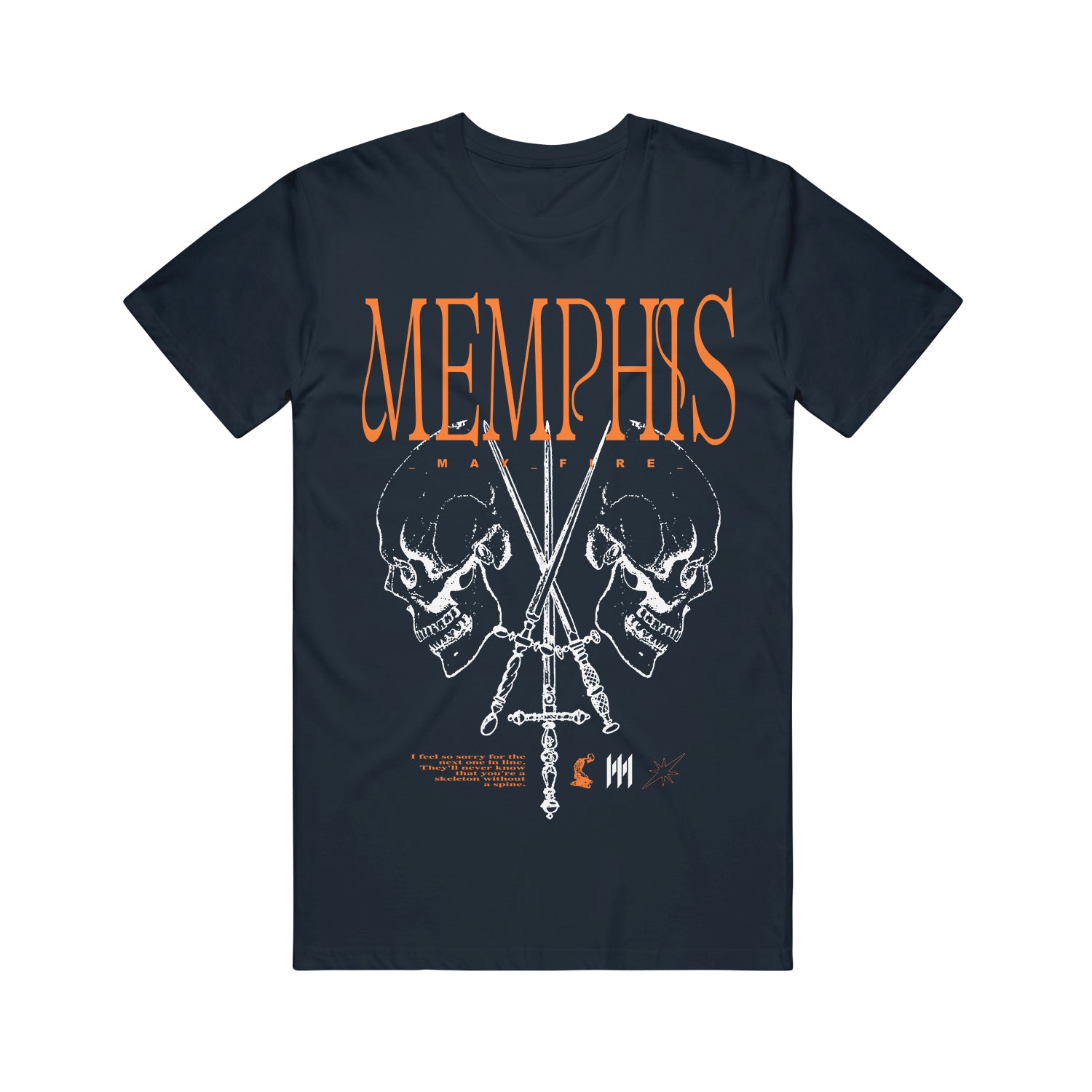 Crossed Swords - Navy T-Shirt – MerchNow
