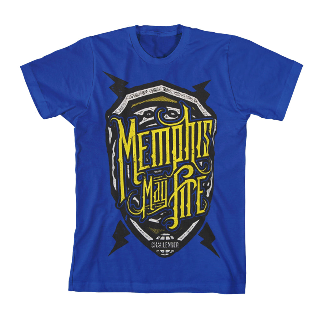memphis may fire Shield - Royal Blue T-Shirt