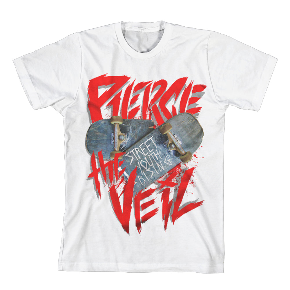 pierce the veil Street Youth Rising - White T-Shirt
