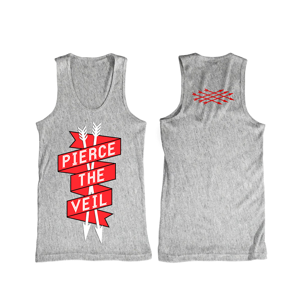 pirece the veil Arrows - Heather Grey Tank Top