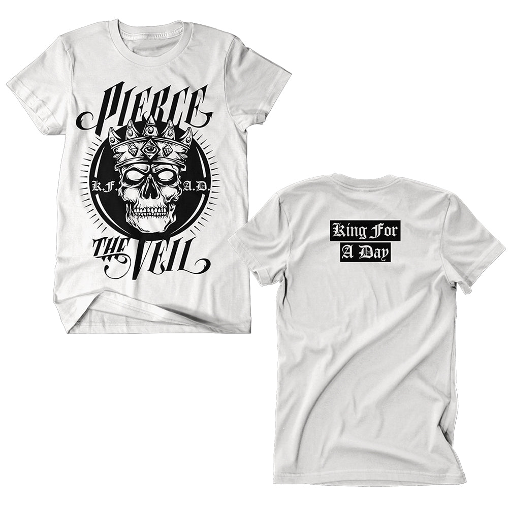 pirece the veil King For A Day - White T-Shirt