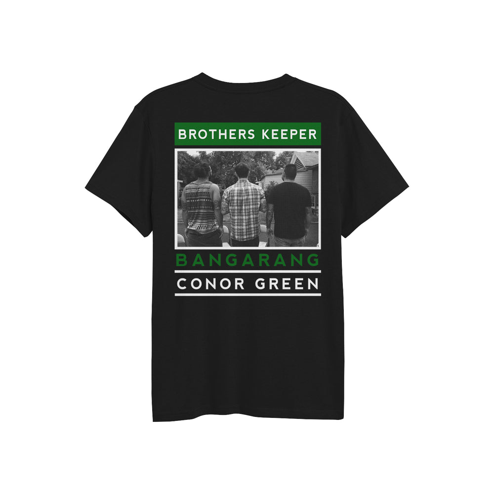 sleeping giant Brother's Keeper - Black T-Shirt back