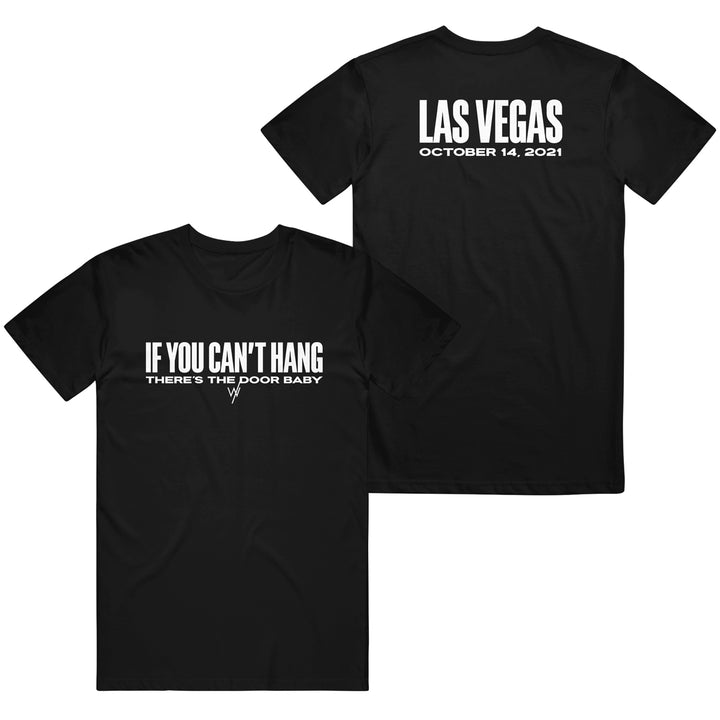 sleeping with sirens Las Vegas - Black T-Shirt front and back