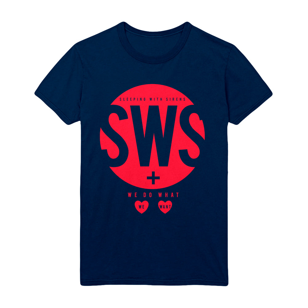 sleeping wth sirens Do What We Want - Navy T-Shirt