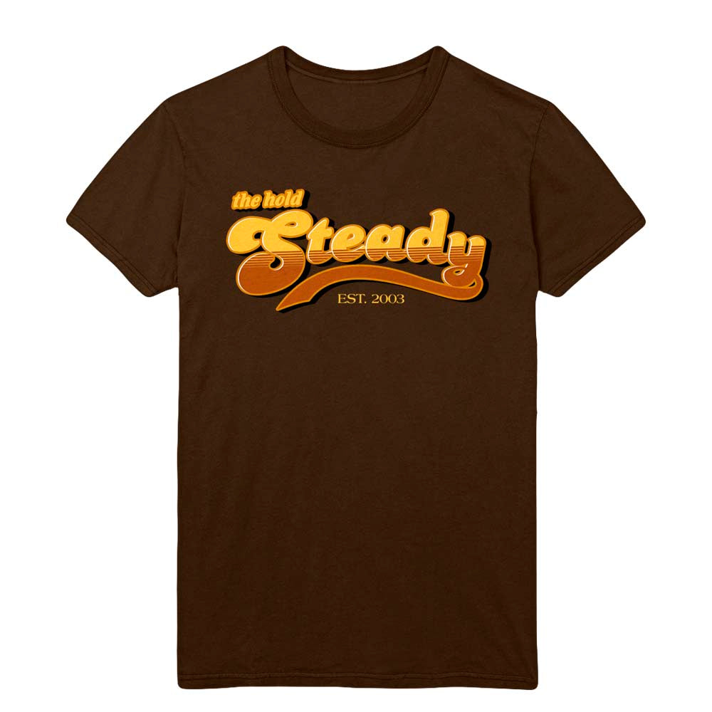 the hold steady Boston Logo - Brown T-Shirt