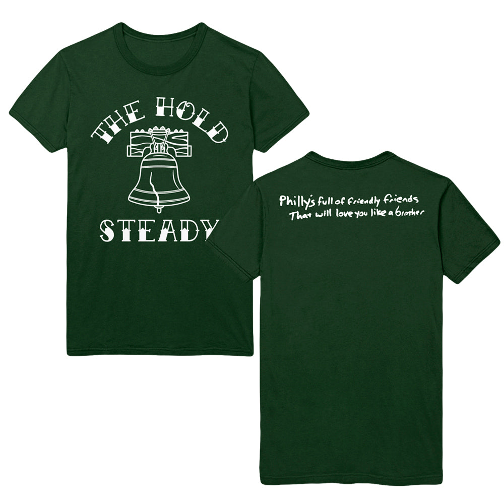 the hold steady Liberty Bell - Forest Green T-Shirt
