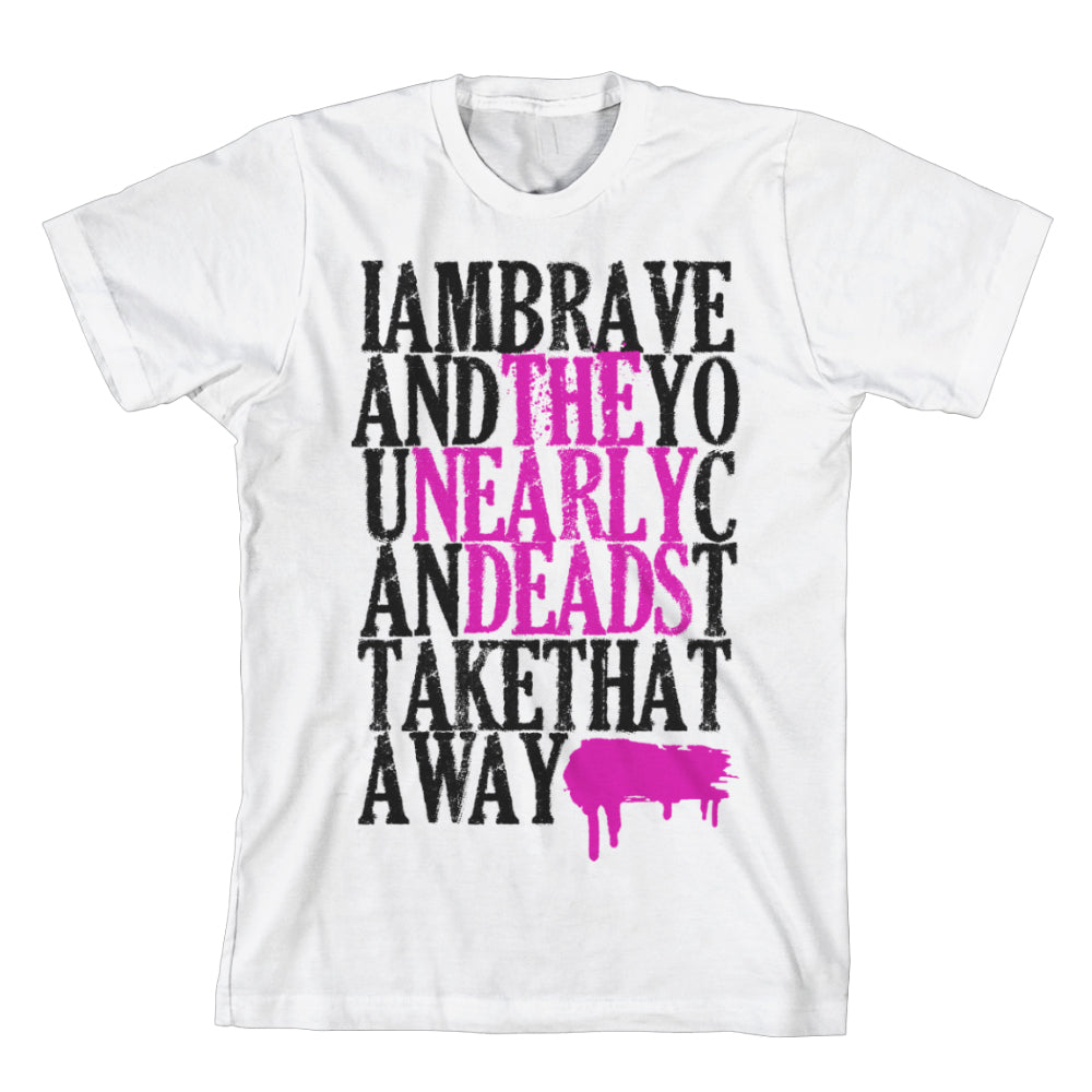 the nearly deads Brave - White T-Shirt