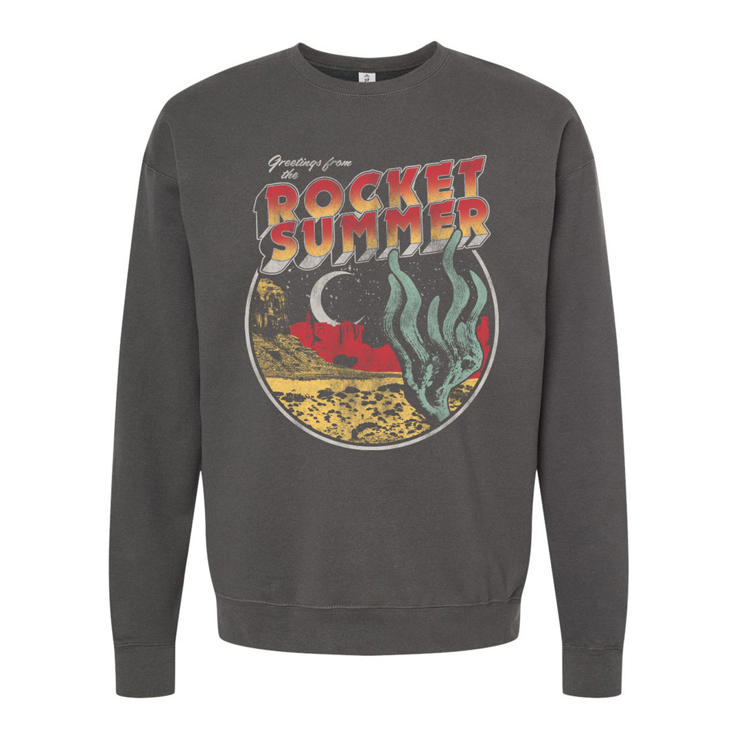 the rocket summer Greetings - Charcoal Crewneck Sweatshirt