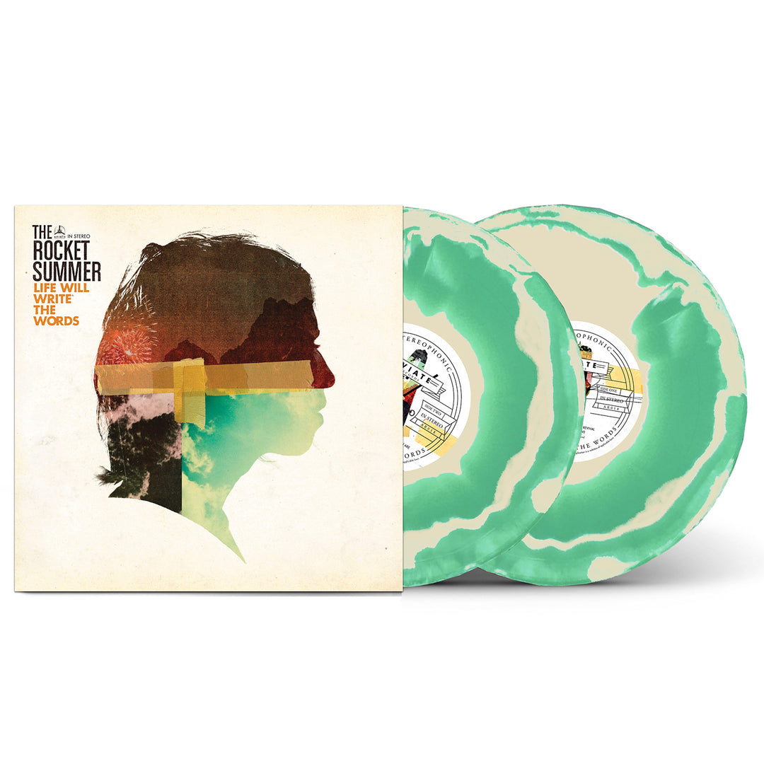 the rocket summer Life Will Write The Words - 10 Year Anniversary - SPRING GREEN & CREAM SWIRL 2x Vinyl