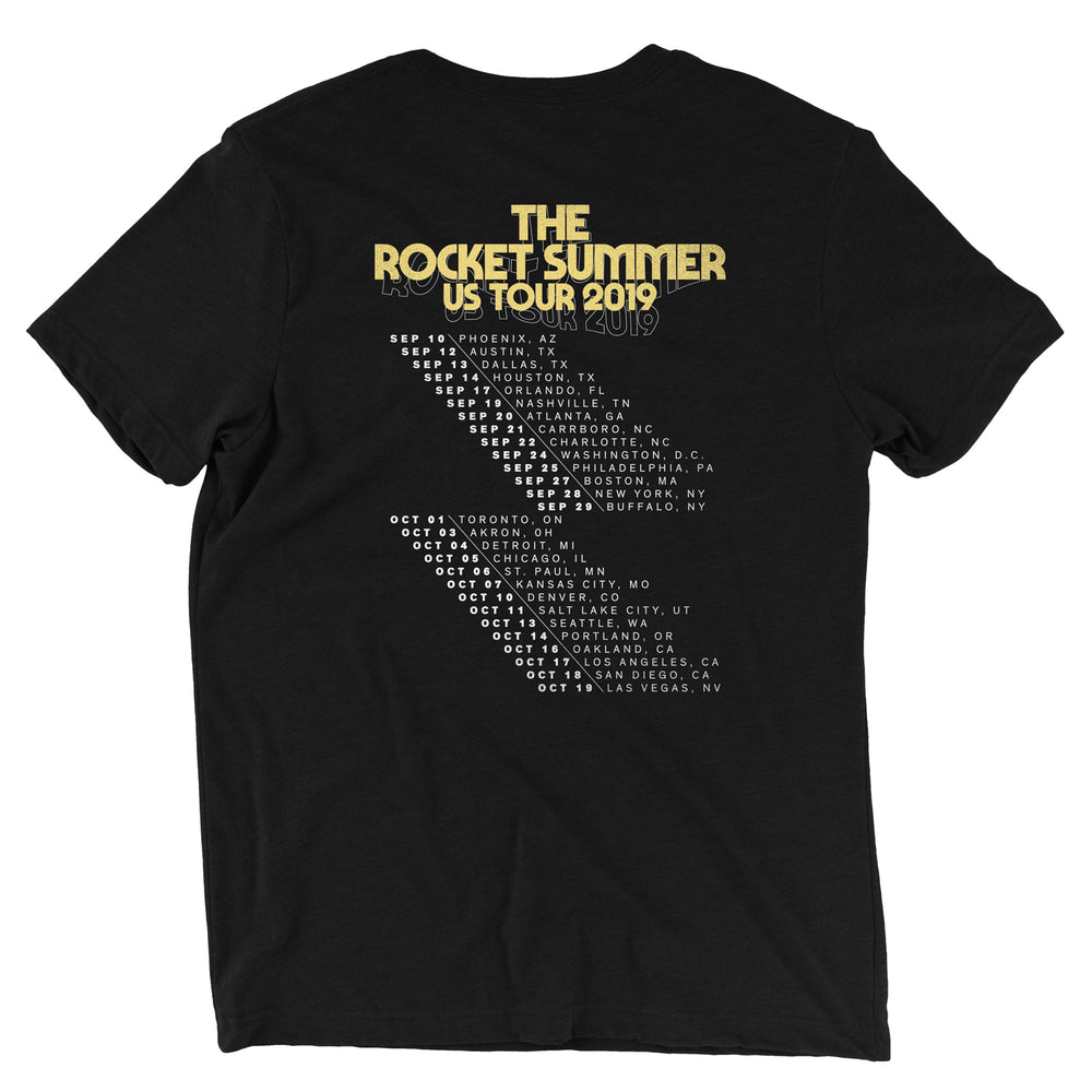 the rocket summer Live US Tour - Black tee