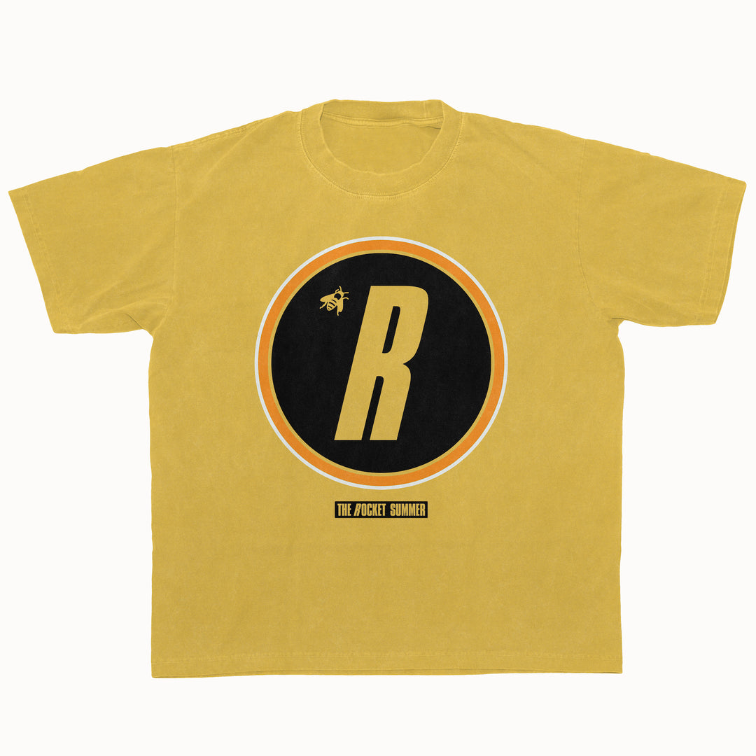 the rocket summer R & Bee Circle - Maize Yellow T-Shirt