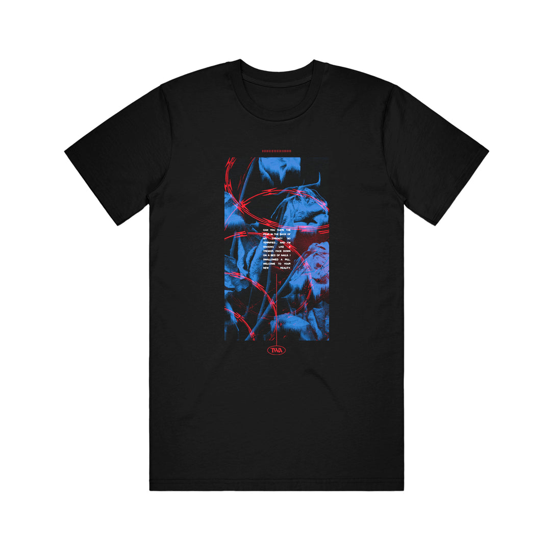 the word alive Razorwire - Black T-Shirt