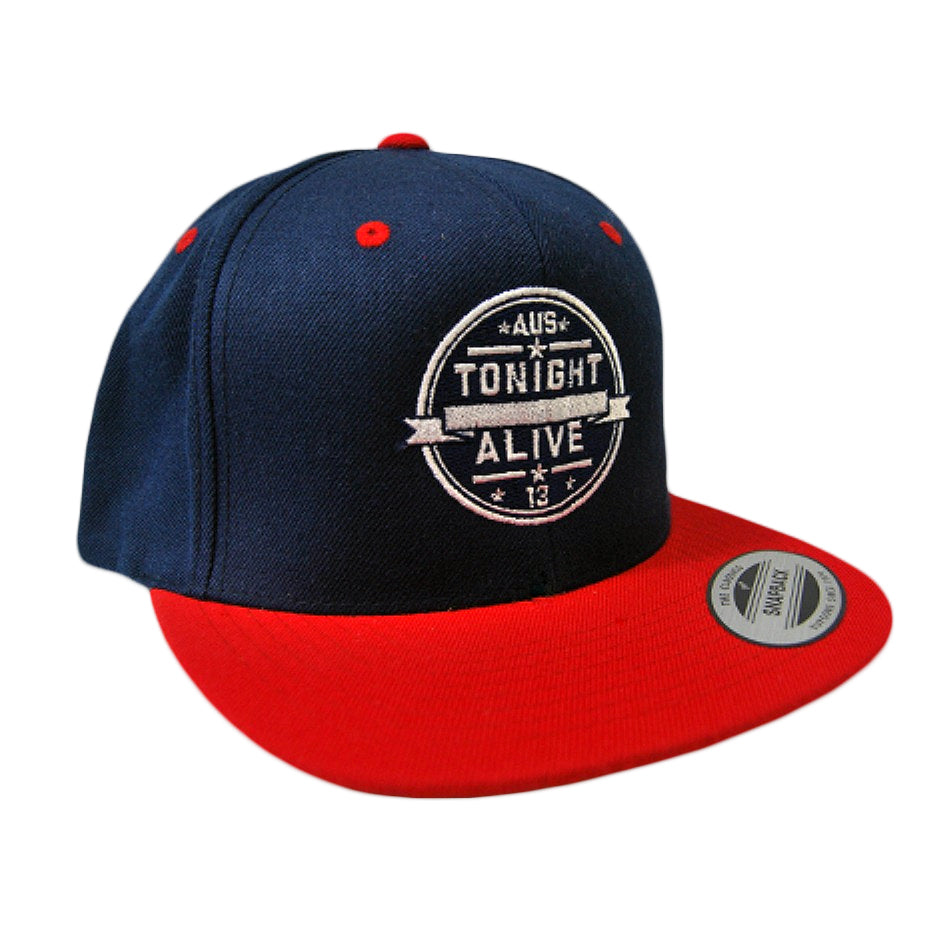 tonight alive 13 - Navy / Red Snapback Hat