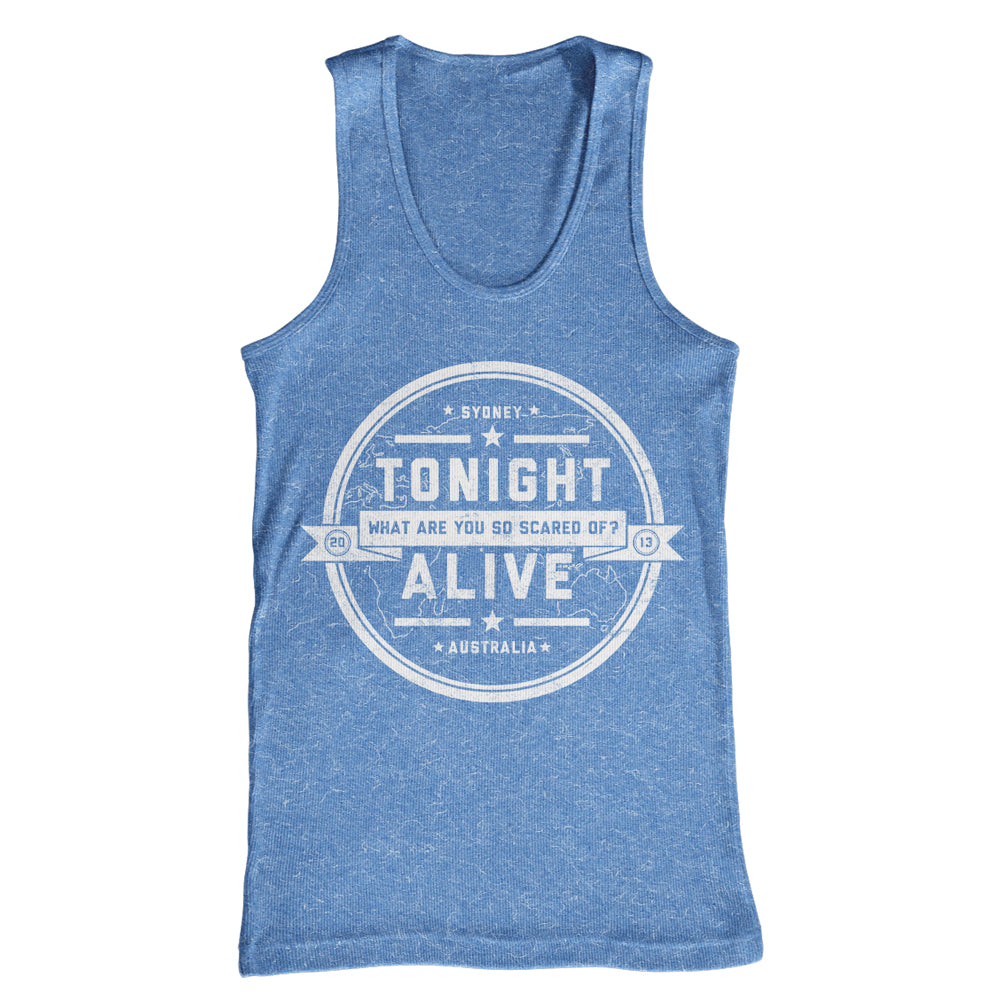 tonight alive Crest - Athletic Blue Tank Top