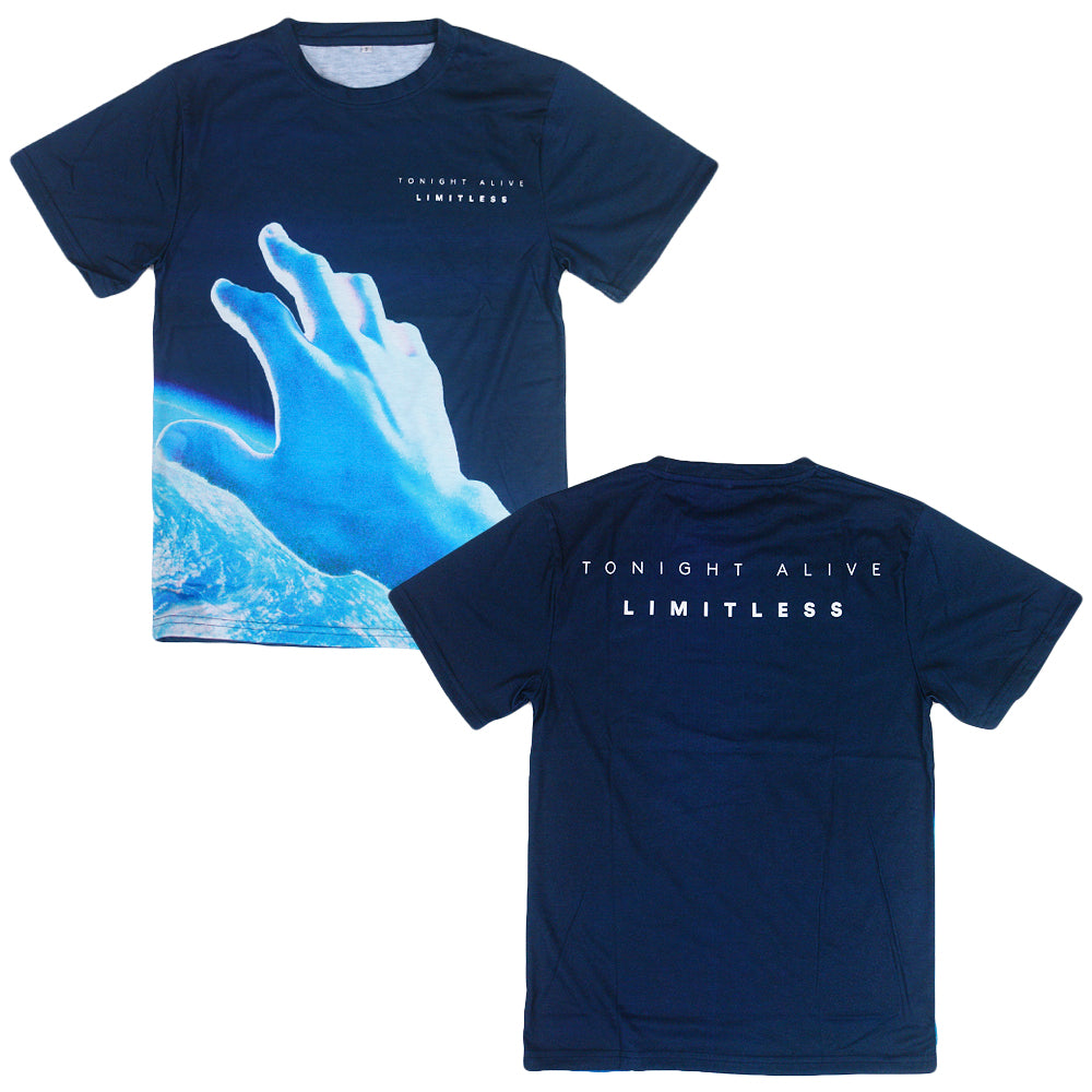 tonight alive Limitless Album - All Over Tee front and back